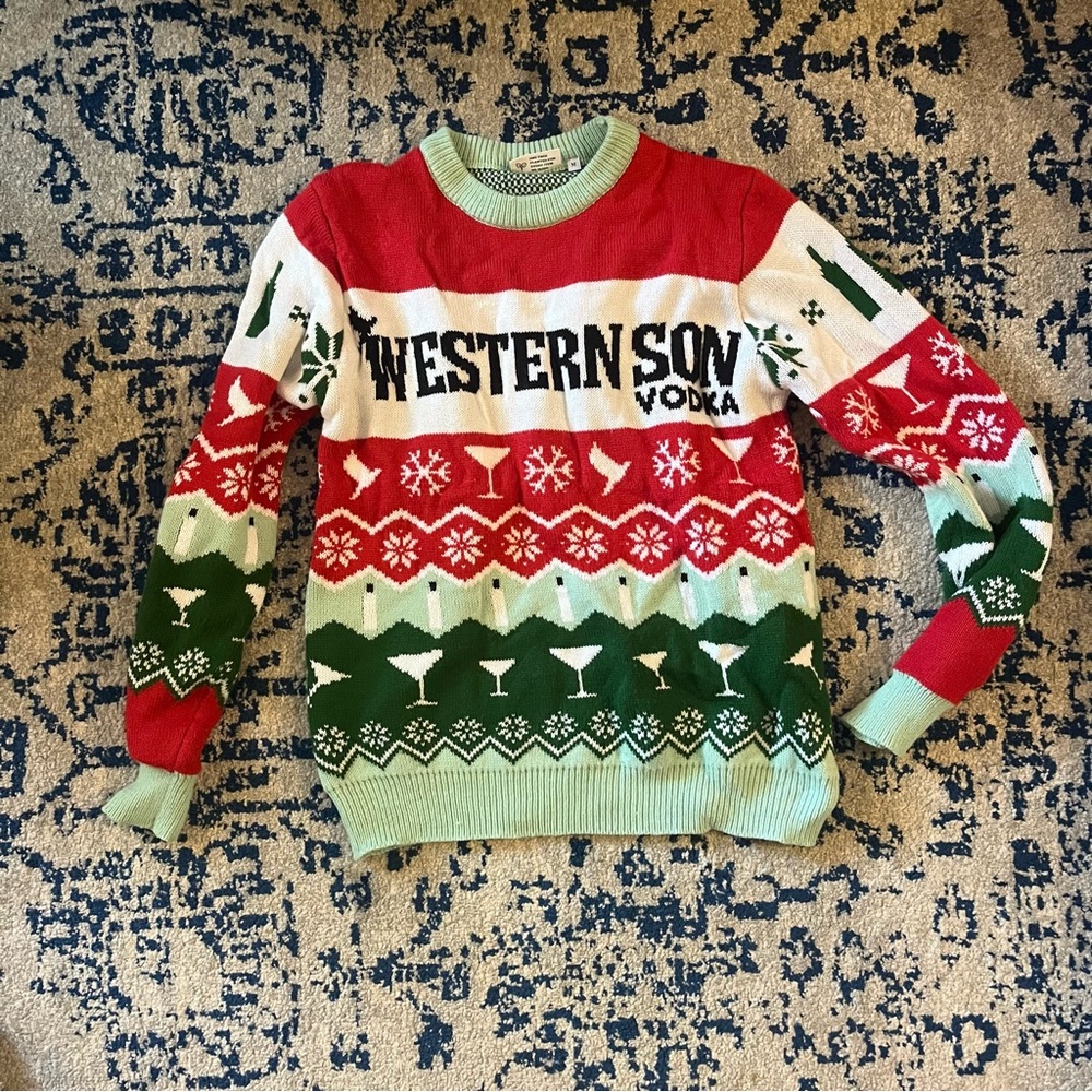 Roody Western Vodka Christmas Sweater